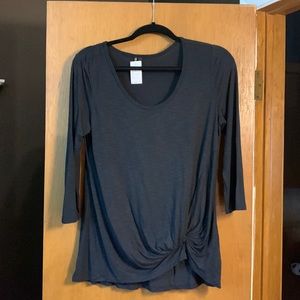 NWT - black knotted shirt